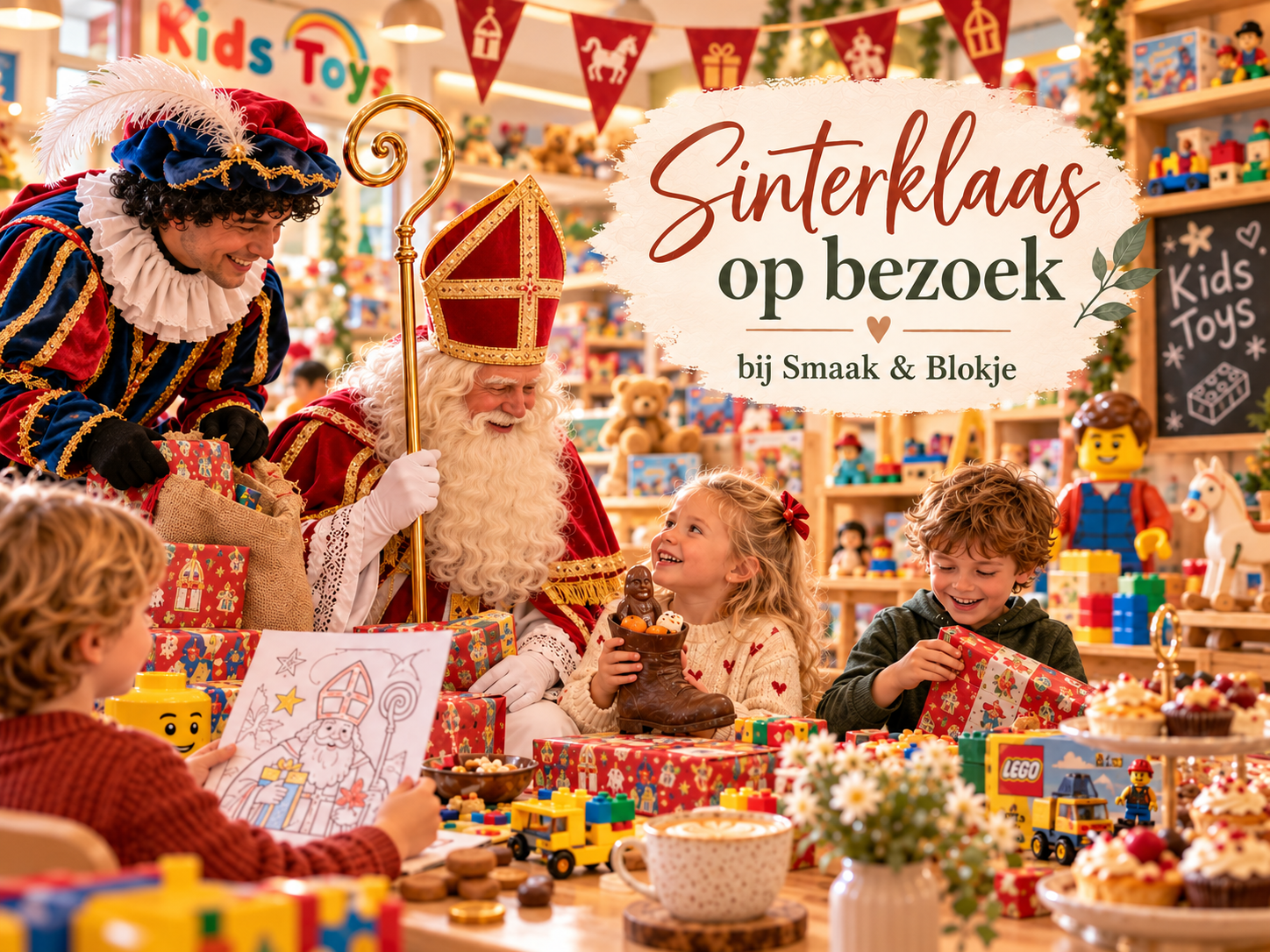 Sinterklaas en Piet komen naar Smaak & Blokje! sinterklaas op bezoek
