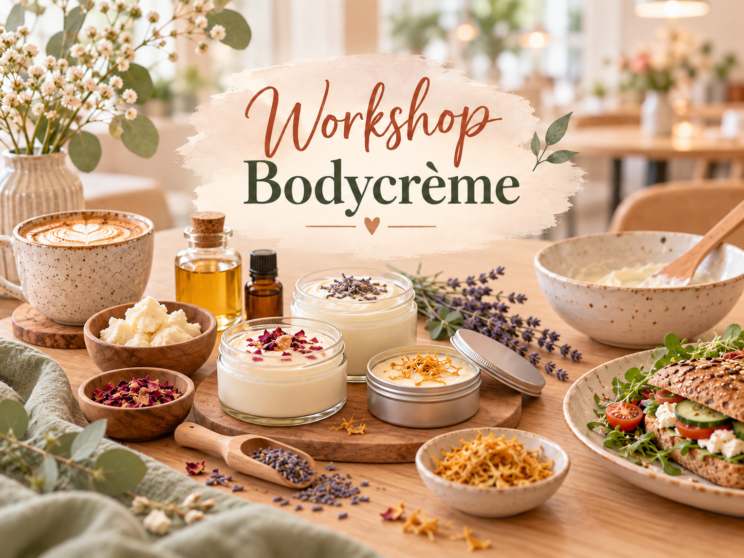 workshop bodycrème met natuurlijke ingrediënten